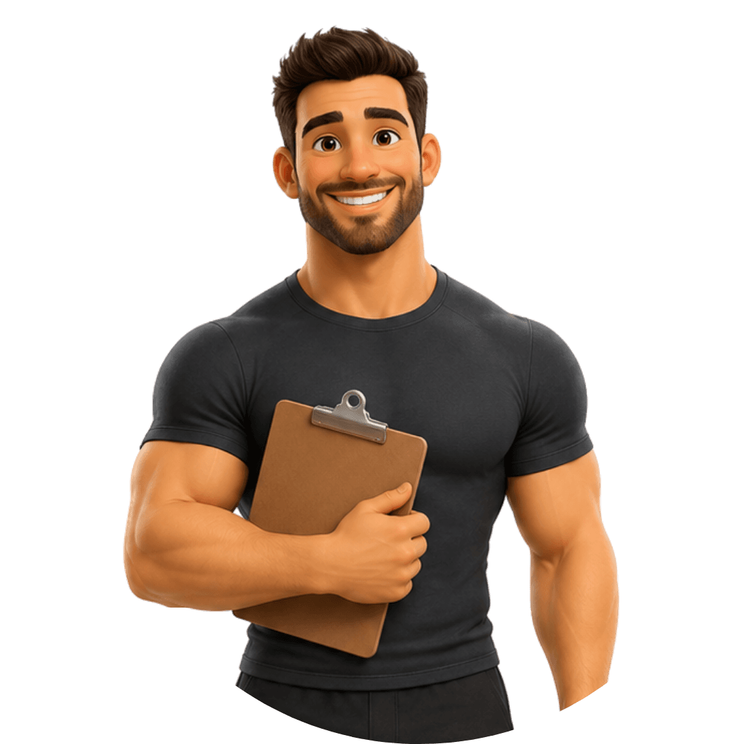 A friendly PW Fitness coach waving hello