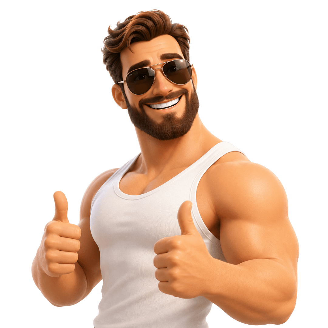 Illustration of a confident, energised person